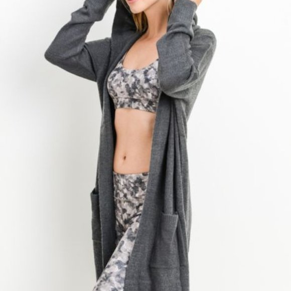 Classic Long-line Hoodie Cardigan - Picture 5 of 5